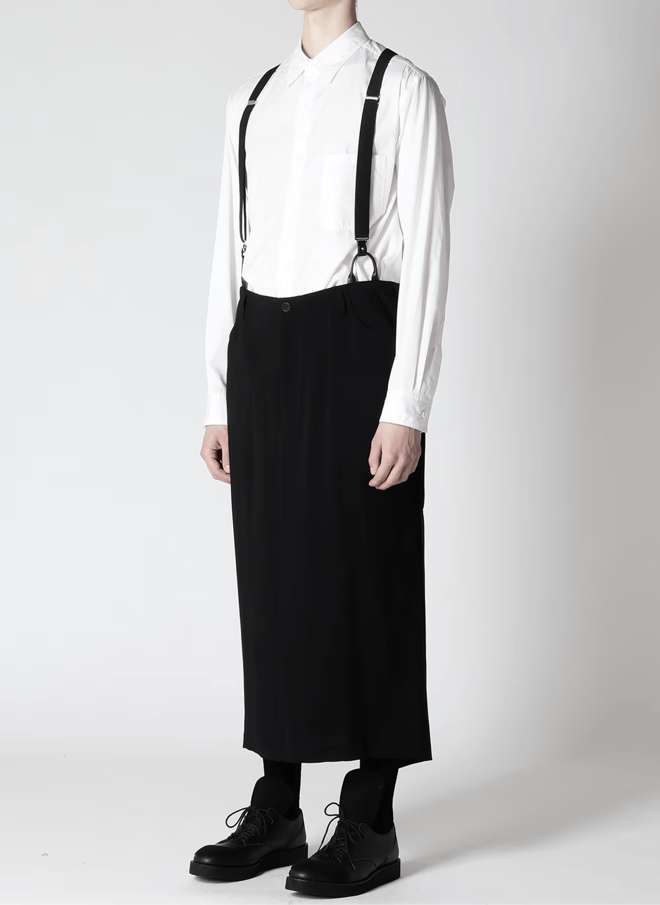 Yohji Yamamoto Yohji Yamamoto Pour Homme W/GABARDINE RIGHT SIDE VENTS SKIRT Size US 32 / EU 48 - 7 Thumbnail