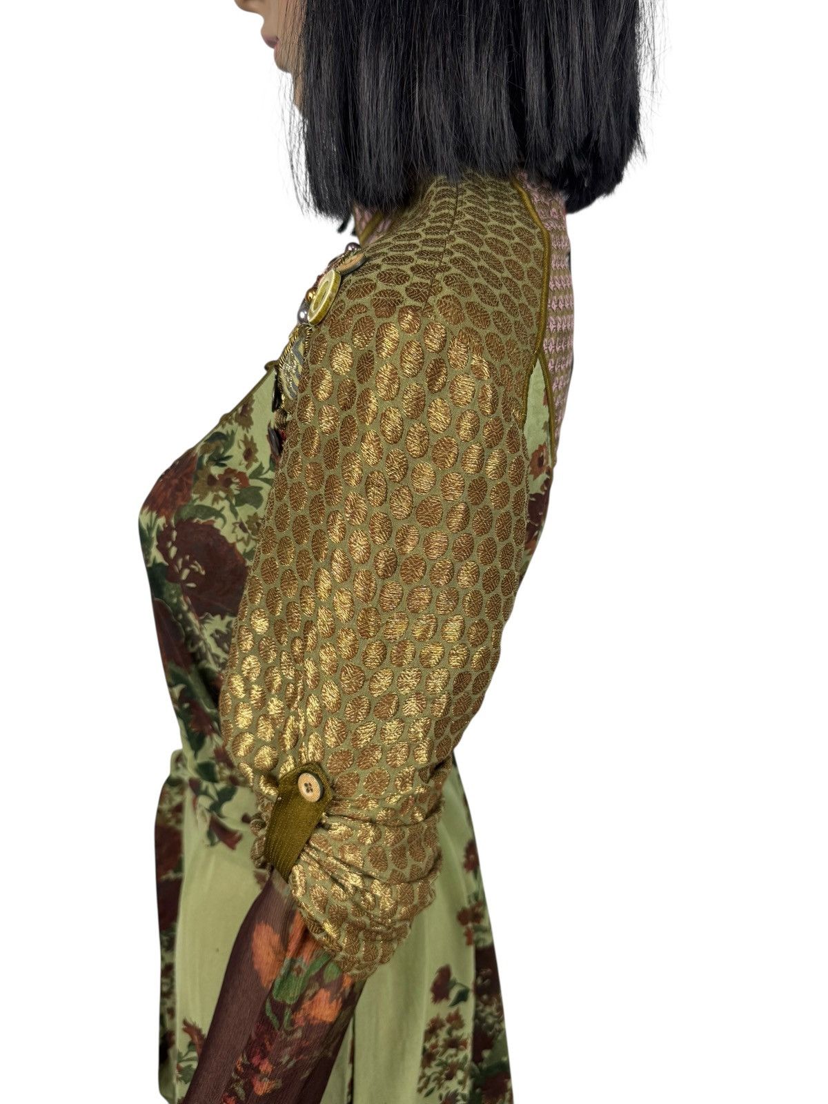 Other Sabyasachi India Silk Cotton Hand Printed Dress Stitched 12 Size M / US 6-8 / IT 42-44 - 10 Thumbnail