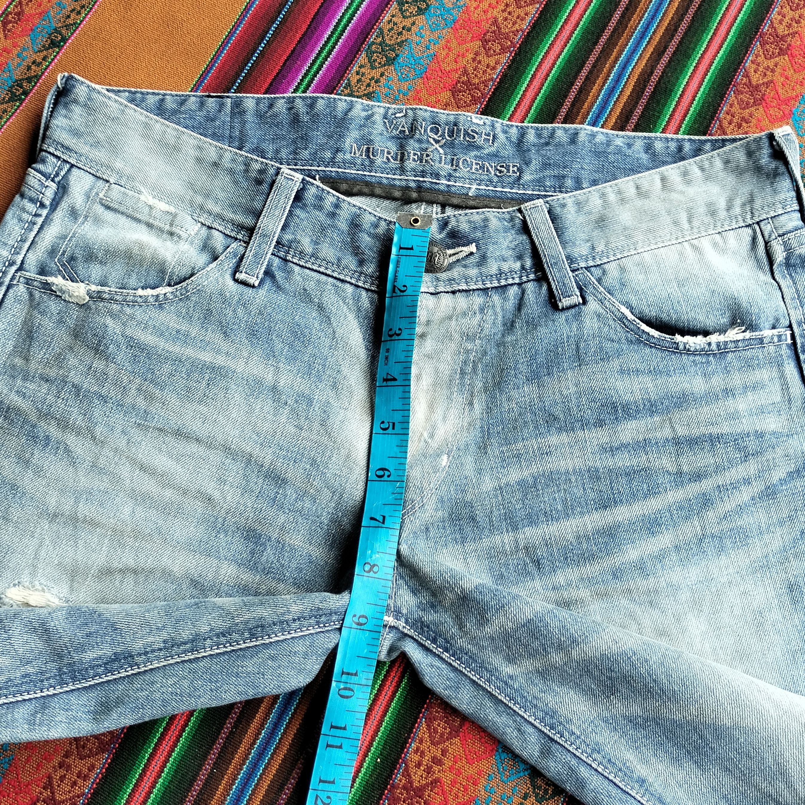 Vanquish Vanquish x Murder License distressed flare denim Size US 33 - 19 Thumbnail