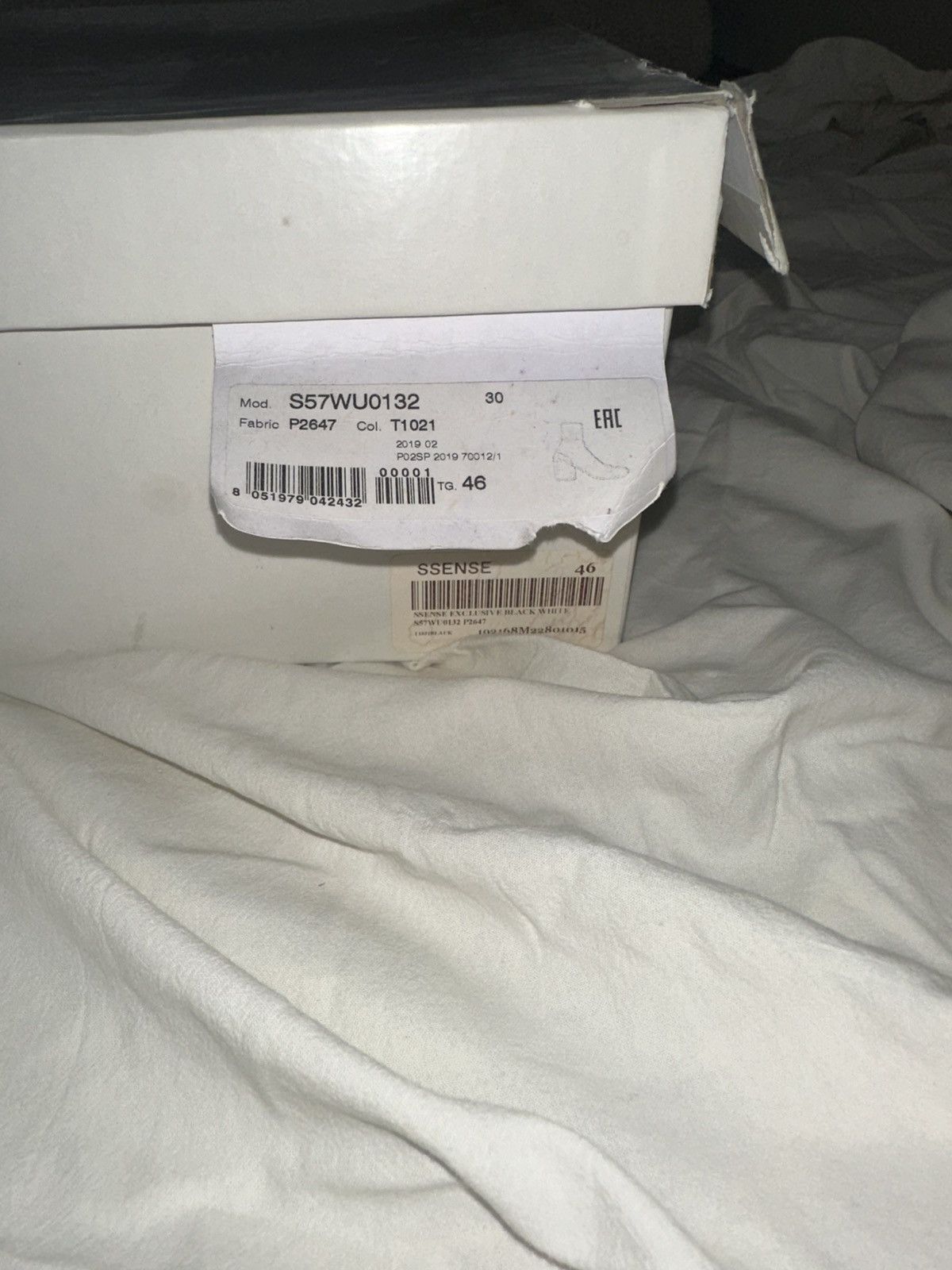 Maison Margiela FINAL DROP SSENSE EXCLUSIVE Painted Tabi Boots Size US 13 / EU 46 - 7 Thumbnail