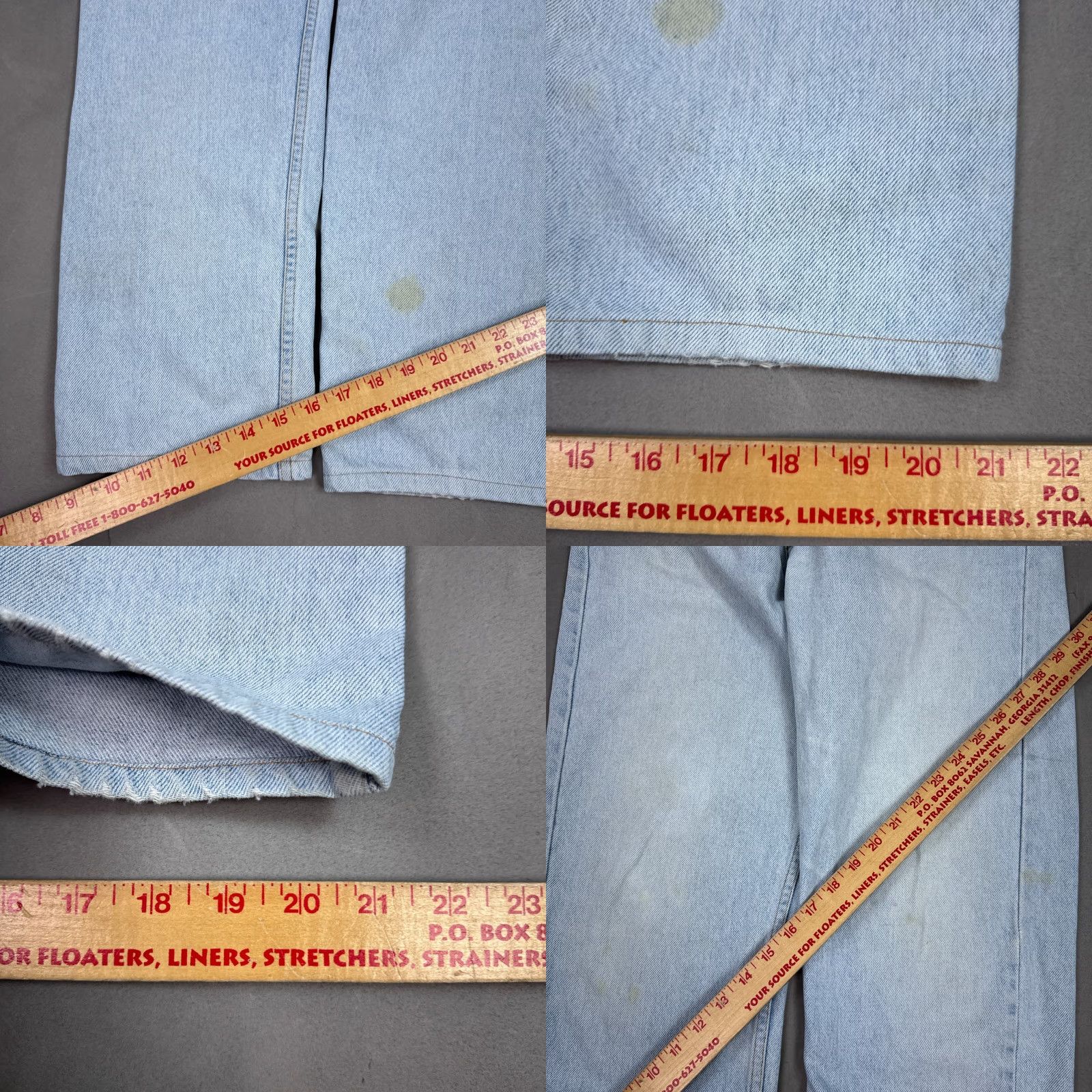 Levi's VINTAGE Levi's 505 Jeans Mens 34x30 Blue 90s Orange Tab Faded Straight 34x32 5-Pocket Denim Cotton Regular Blue Mens Jeans 90s Theme Size US 34 / EU 50 - 8 Thumbnail