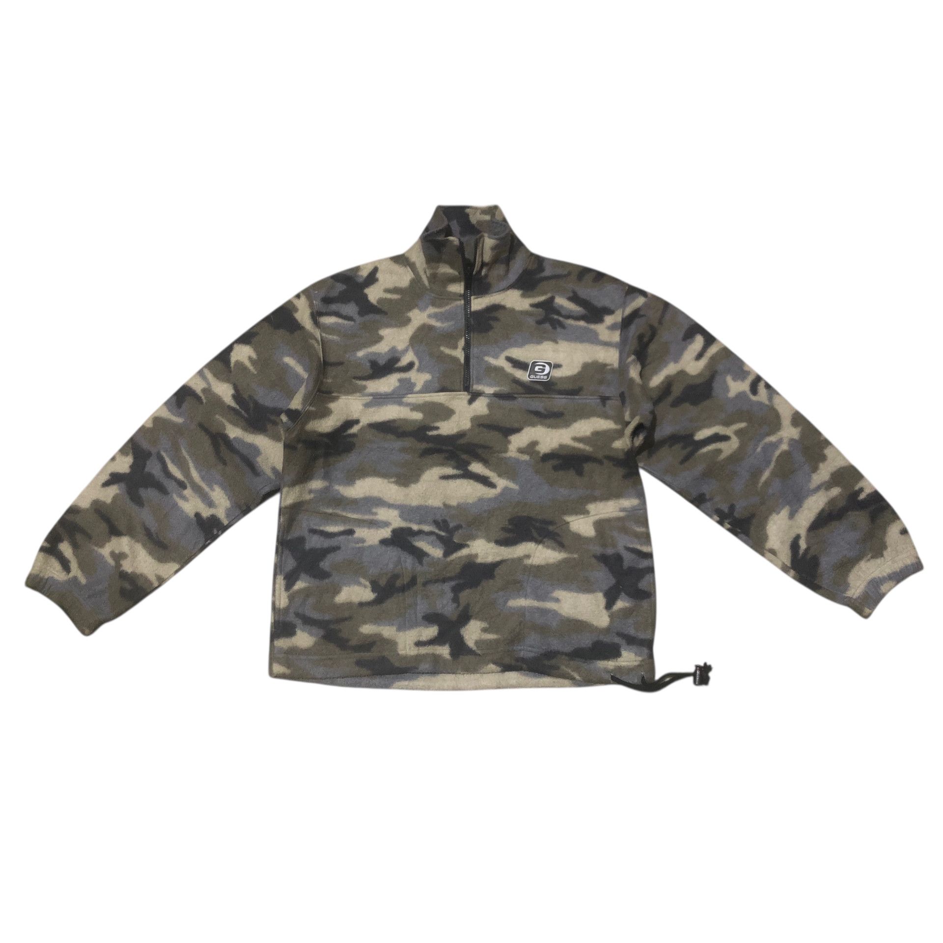 Guess 🔥Vintage Y2K GUESS Camo Half-Zip Fleece Sweater Jacket Size US S / EU 44-46 / 1 - 1 Thumbnail