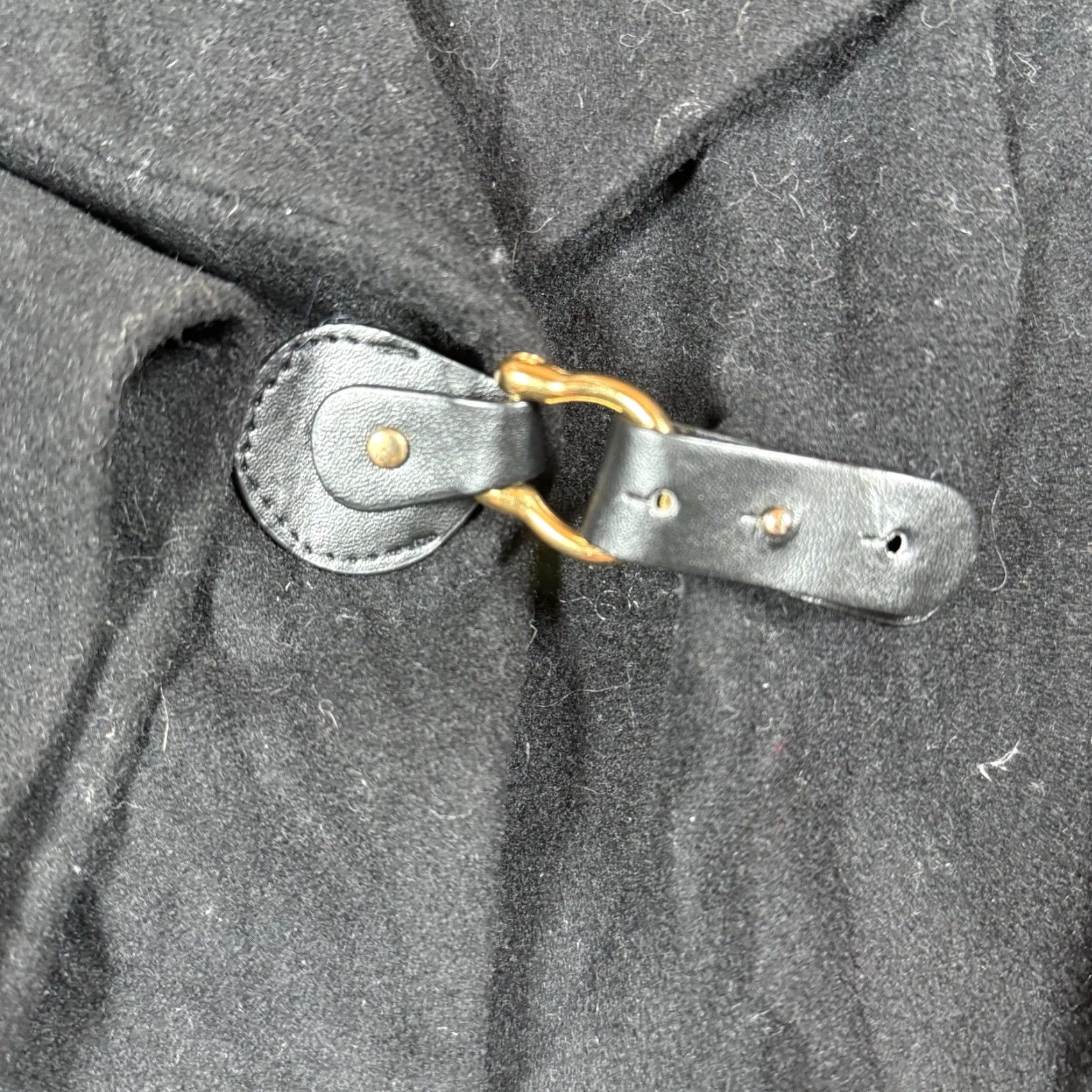 Ralph Lauren Ralph Lauren Coat Women Wool Shawl Buckle Drape-Front Size 6 Black Wool Cashmere Lining Overcoat Size M / US 6-8 / IT 42-44 - 5 Thumbnail
