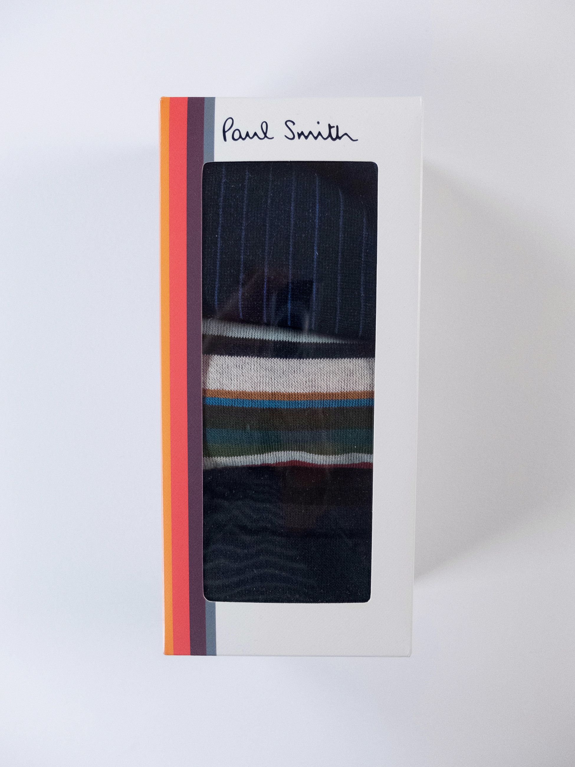 Paul Smith 3 pairs of Paul Smith colorful striped cotton blend socks q Size ONE SIZE - 4 Thumbnail