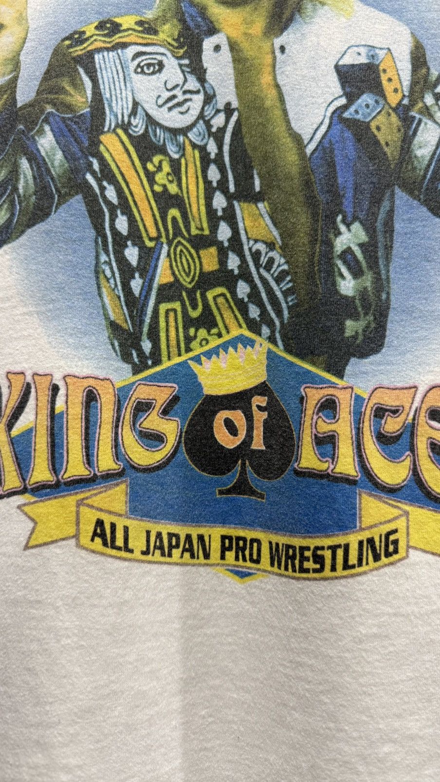 Vintage Vintage Johnny Ace King Of Aces NJPW Tee Size US L / EU 52-54 / 3 - 4 Thumbnail