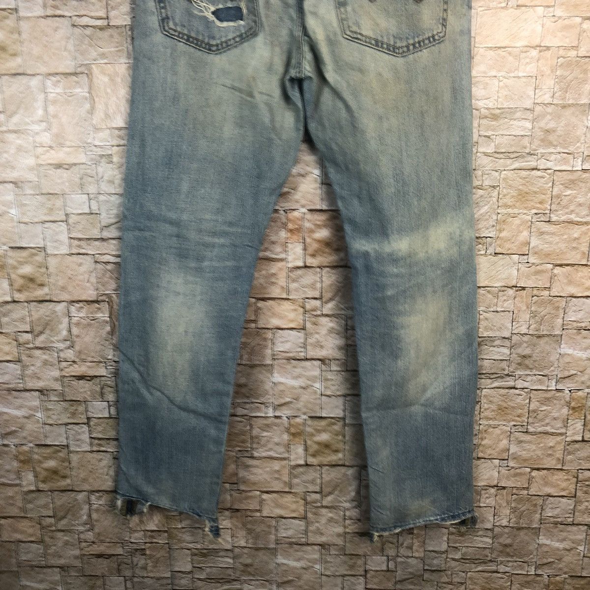 Japanese Brand American Eagle Outfitters Blue Distressed Denim Pants #A57 Size US 29 - 15 Thumbnail