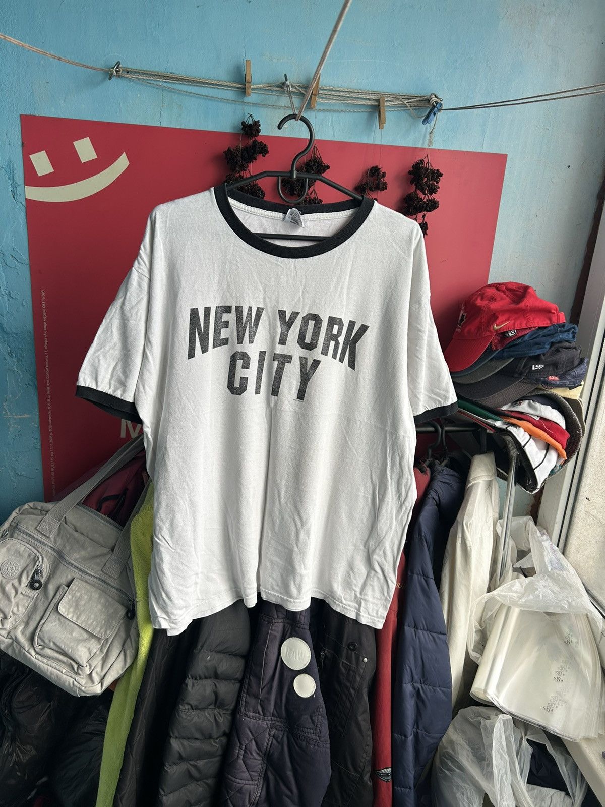 Anvil × Vintage Anvil NY City Vintage Big Logo T-shirt White Size XL Size US XL / EU 56 / 4 - 1 Thumbnail