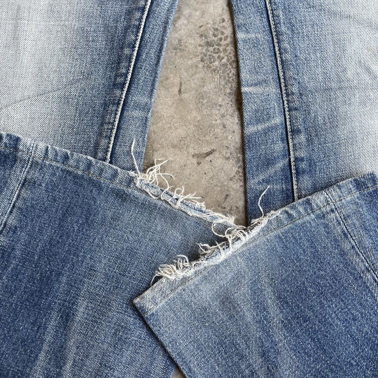 MOUSSY 🔥Vintage Moussy Stoned Washed Ripped Distress Flare Jeans Size 31" - 7 Thumbnail