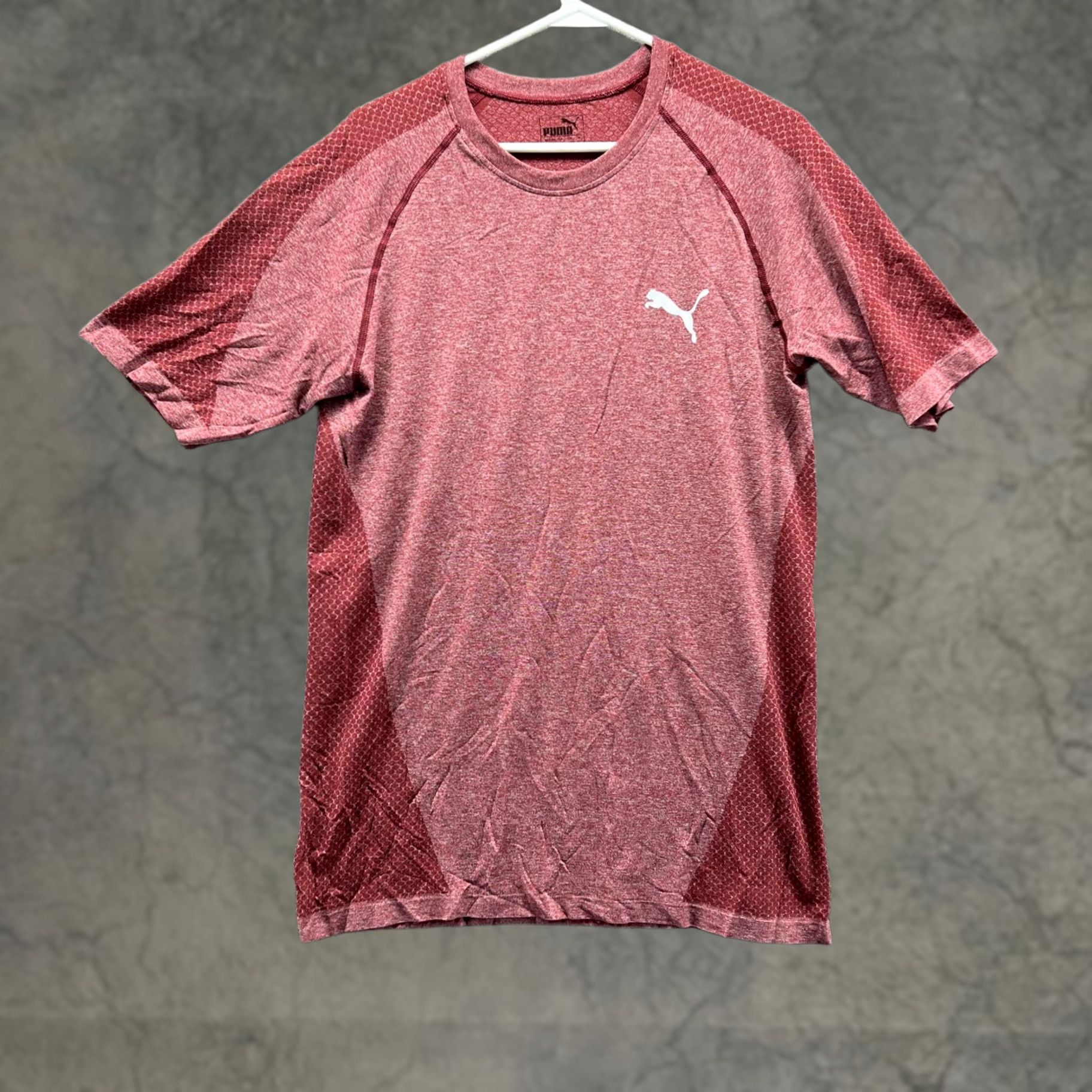 Puma PUMA Shirt Men Large Red Athletic Training Gym Crewneck Soccer Polyester Jersey Size US L / EU 52-54 / 3 - 1 Thumbnail
