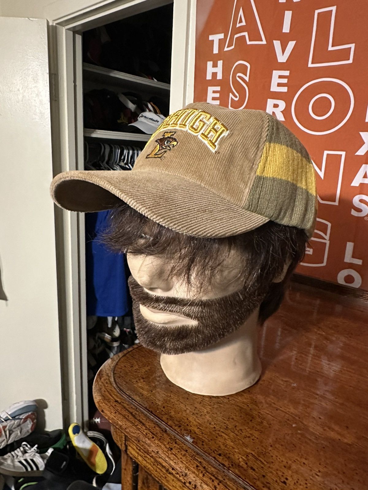 NCAA × Vintage Vintage NCAA Lehigh University “yellow & brown” hat 90s Size ONE SIZE - 6 Thumbnail