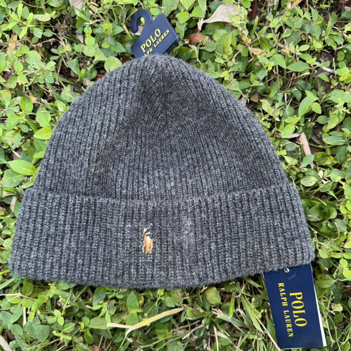 Polo Ralph Lauren Polo Ralph Lauren Polo Pony Wool Cuffed Beanie - Grey Size ONE SIZE - 1 Thumbnail