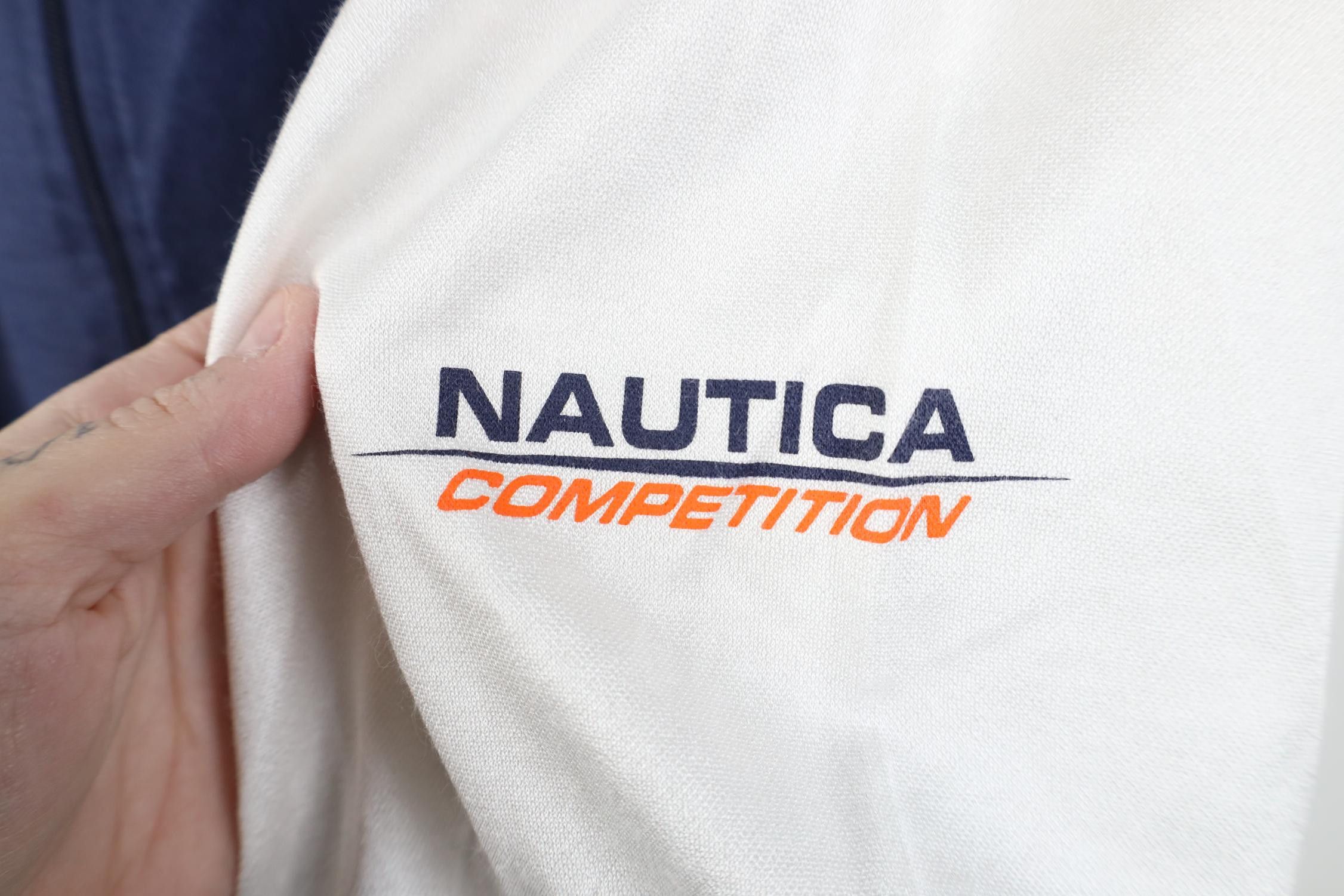 Nautica Vintage 90s Nautica Competition Block 1/4 Zip Jersey T-Shirt Size US XL / EU 56 / 4 - 4 Thumbnail