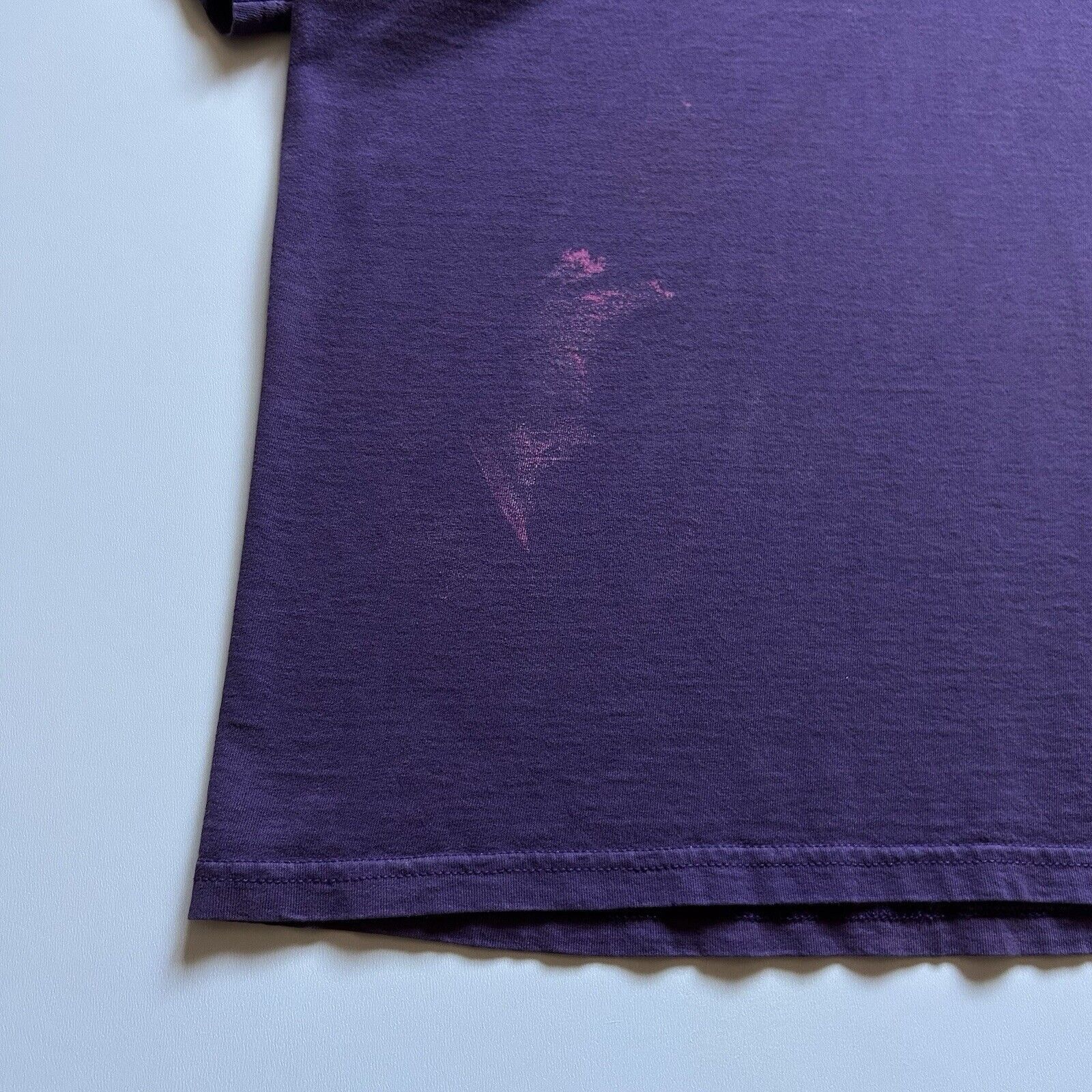 Nike × Vintage Vintage 90s Nike Swoosh T Shirt XL Faded Purple Made In USA Size US XL / EU 56 / 4 - 4 Thumbnail