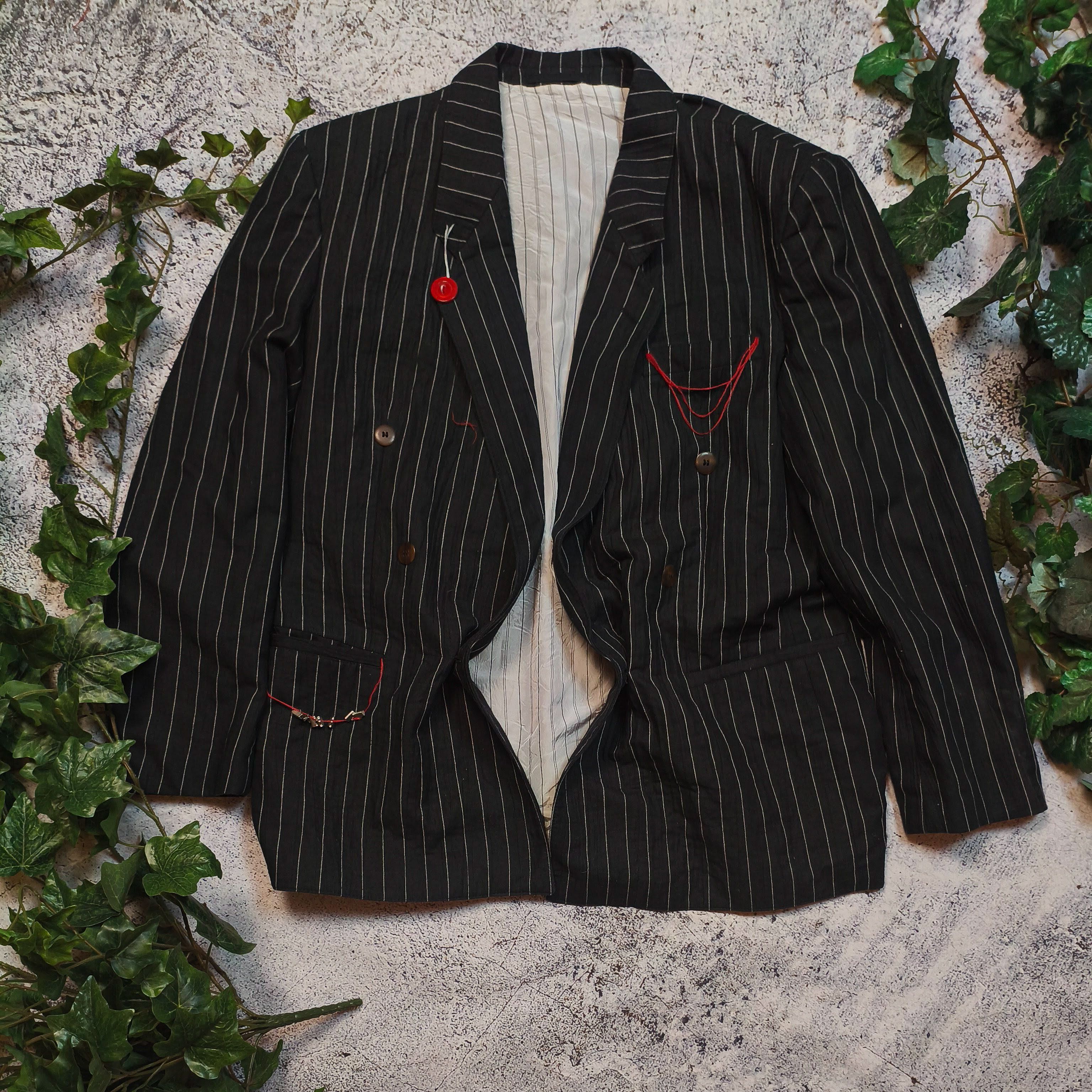 1of1 Custom Deconstructed Pinstripe avant garde Blazer