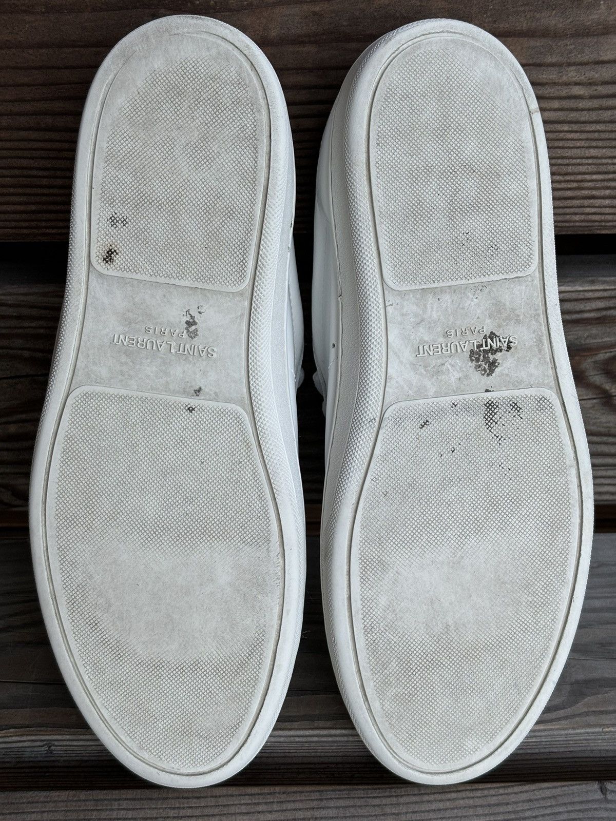 Saint Laurent Paris YSL Paris SL/01 Signature Court Classic Leather Low Top Sneaker Shoes Trainers Size US 10 / IT 40 - 13 Thumbnail