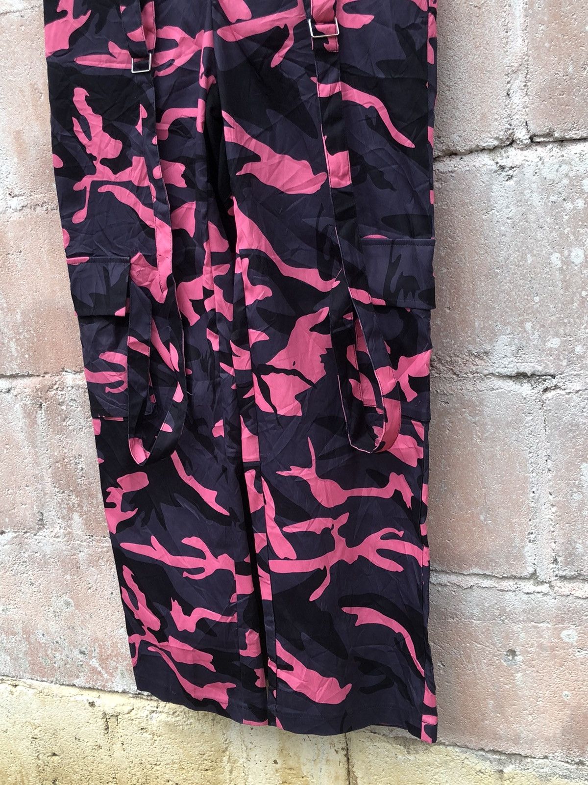 Japanese Brand Drawstring Work Pants Cargo Camouflage Pink Digi Size US 29 - 5 Thumbnail
