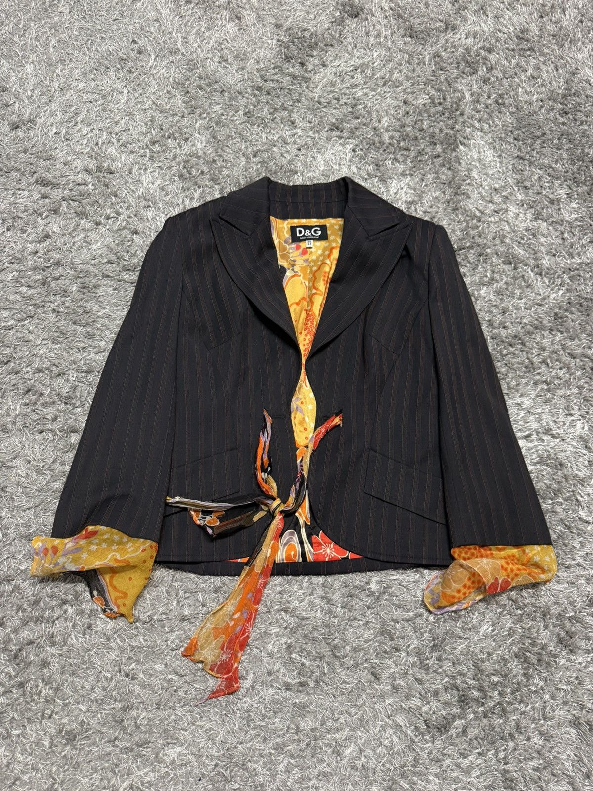 Dolce & Gabbana Women’s Dolce & Gabbana floral print jacket Blazer Size M / US 6-8 / IT 42-44 - 1 Thumbnail