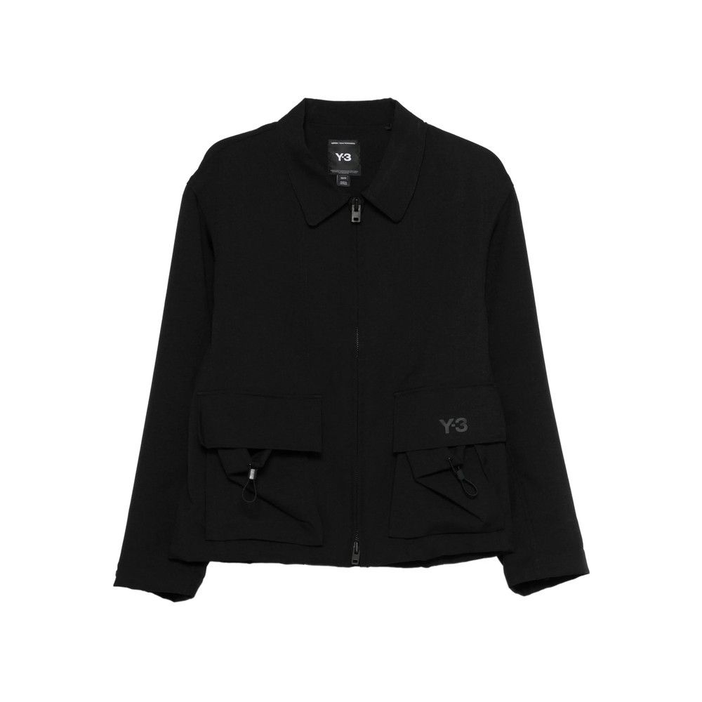 Adidas × Y-3 Y-3 Collared Leather Bomber Jacket | Grailed