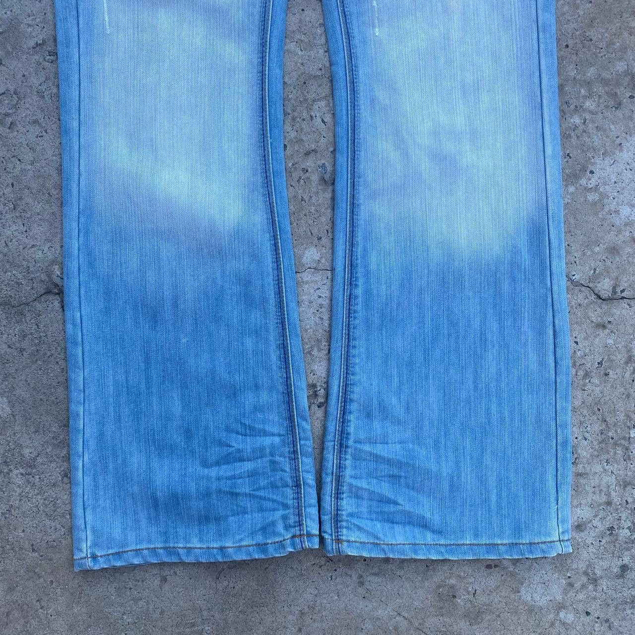 If Six Was Nine Vintage Japan Crosshatch Jeans Crazy W32xL34 Y2K 00s USA Size US 32 / EU 48 - 6 Thumbnail