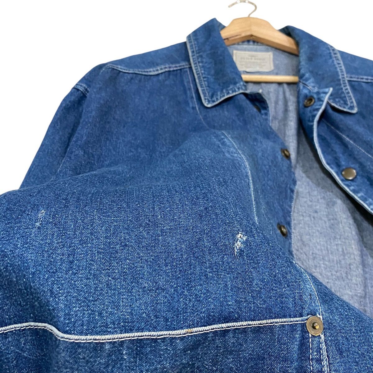 Indigo × Pure Blue Japan VINTAGE PETER HOUSE INDIGO WORKWEAR CHORES JACKET Size US L / EU 52-54 / 3 - 5 Thumbnail