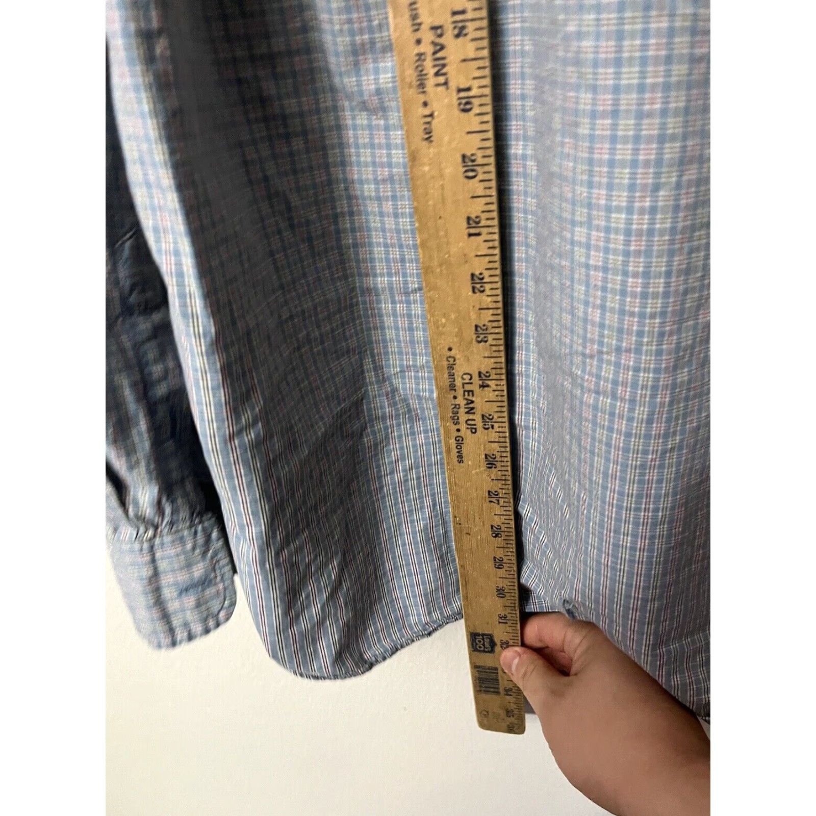 Gap Gap Classic Fit Cotton Button-Up Shirt XL Blue Striped Long Sleeve Mens Size US XL / EU 56 / 4 - 4 Thumbnail