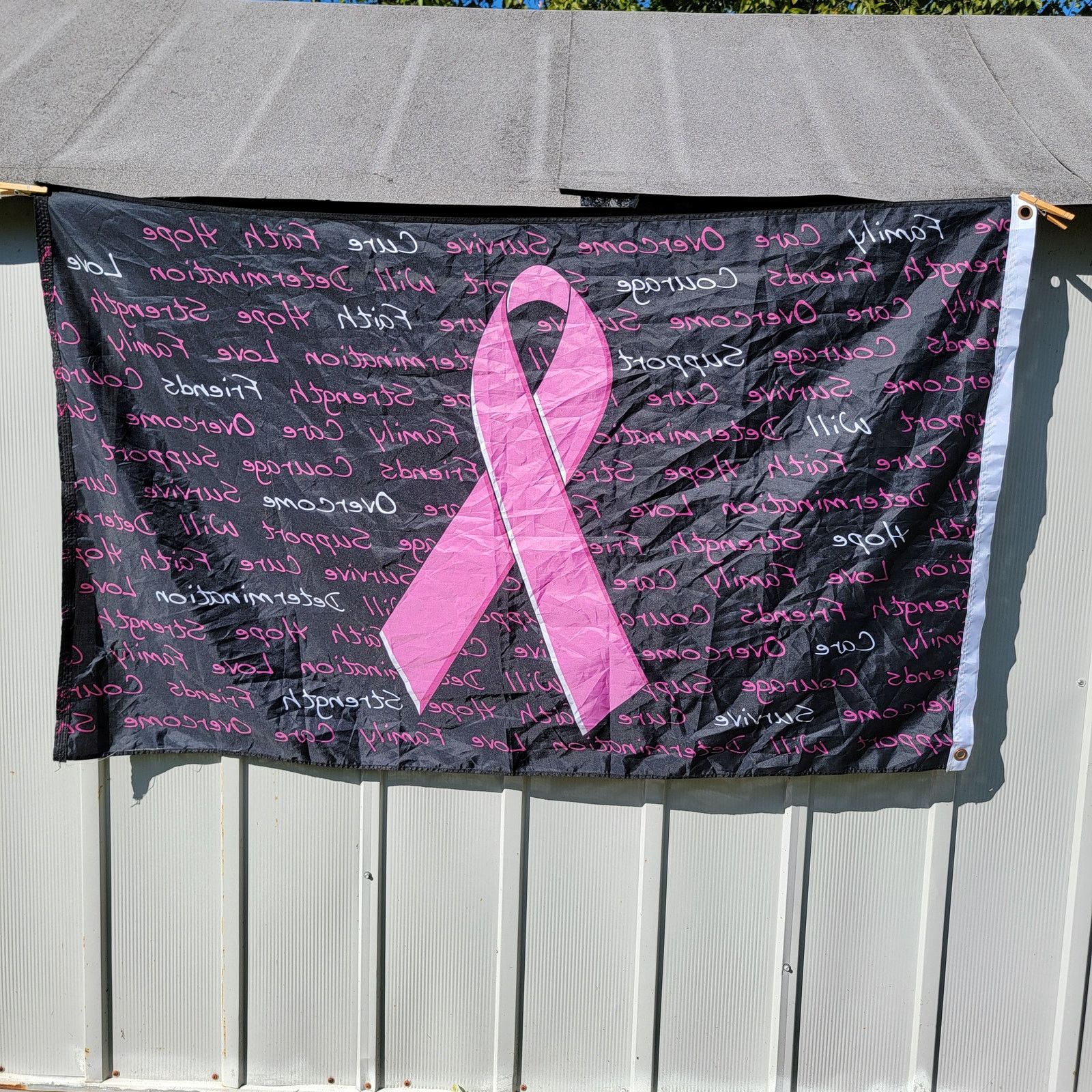 Other Breast Cancer Awareness Flag 36" X 60" Size ONE SIZE - 2 Thumbnail