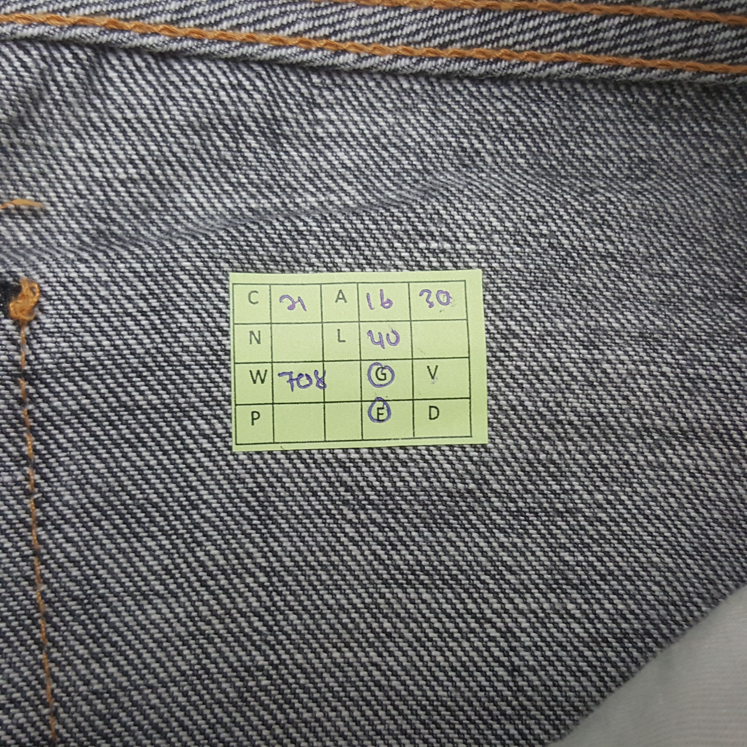 Denime Vintage Denime Selvedge Japanese Denim Jeans RR21 Size US 32 / EU 48 - 8 Thumbnail