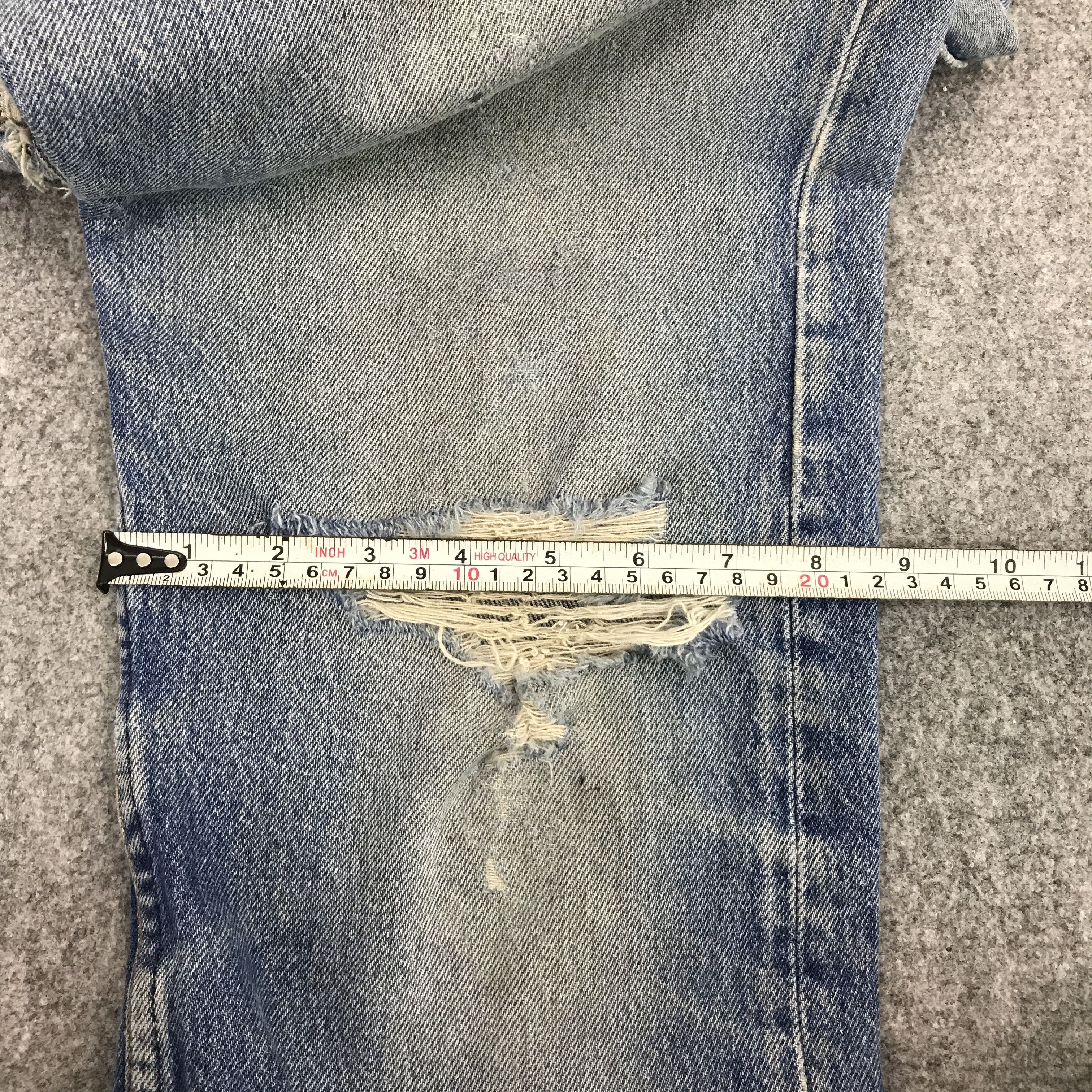 Levi's Vintage Clothing × Vintage Levi's 501 ripped distressed jean denim pants Size US 30 / EU 46 - 13 Thumbnail