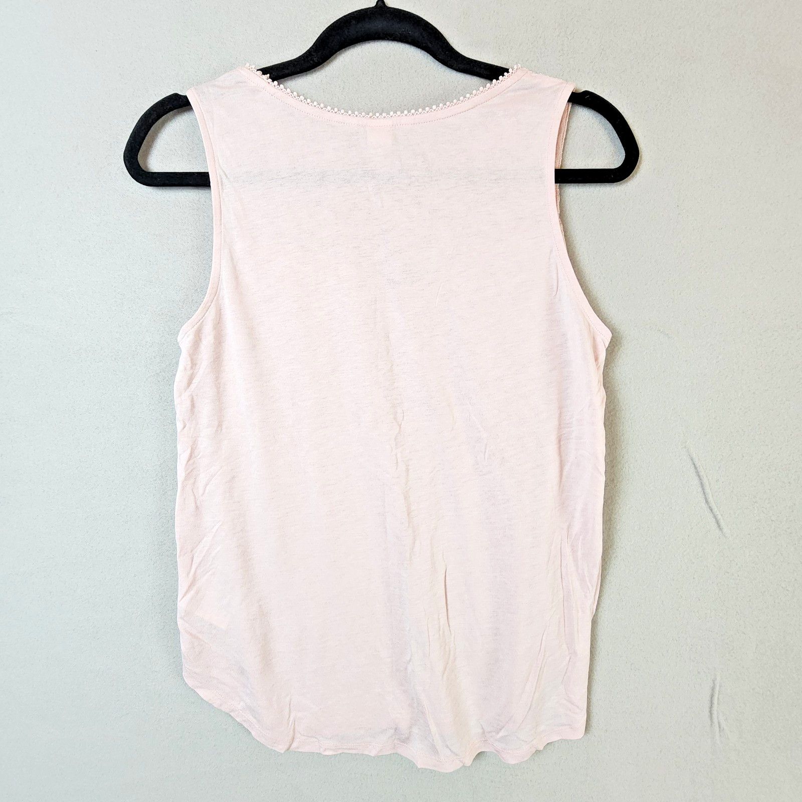 H&M H&M Sleeveless Top Women Small Light Pink with Lace Accent Size S / US 4 / IT 40 - 2 Thumbnail