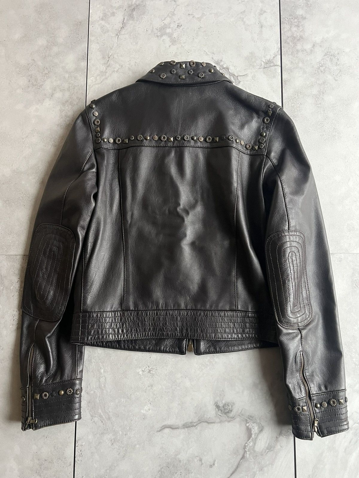 Moschino Moschino Studded Leather Rider Jacket Size US S / EU 44-46 / 1 - 3 Thumbnail
