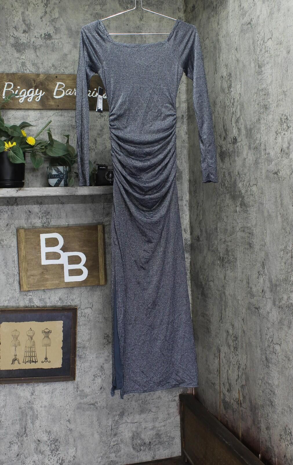 Guess Nwt Guess Long Side Slit Sweetheart Sharae Dress Blue Gray 2 Size XS / US 0-2 / IT 36-38 - 2 Thumbnail