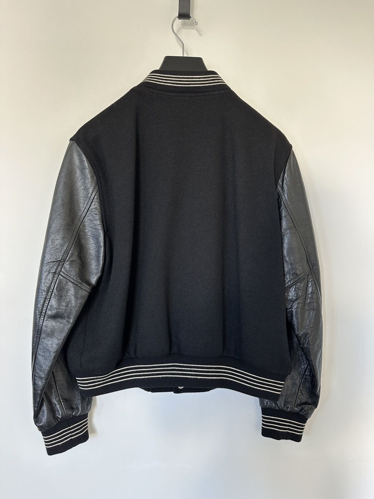 Celine Celine teddy varsity jacket black leather Hedi Slimane Size US M / EU 48-50 / 2 - 8 Thumbnail