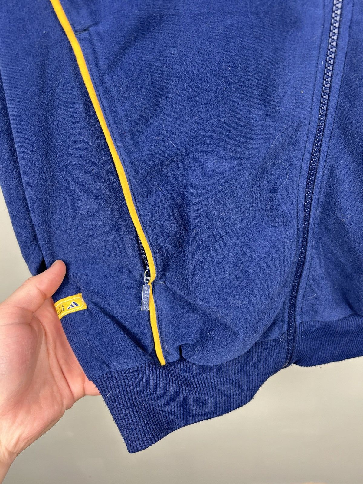 Vintage Vintage 90s Adidas Real Madrid Zip Jersey Rare Size US M / EU 48-50 / 2 - 6 Thumbnail