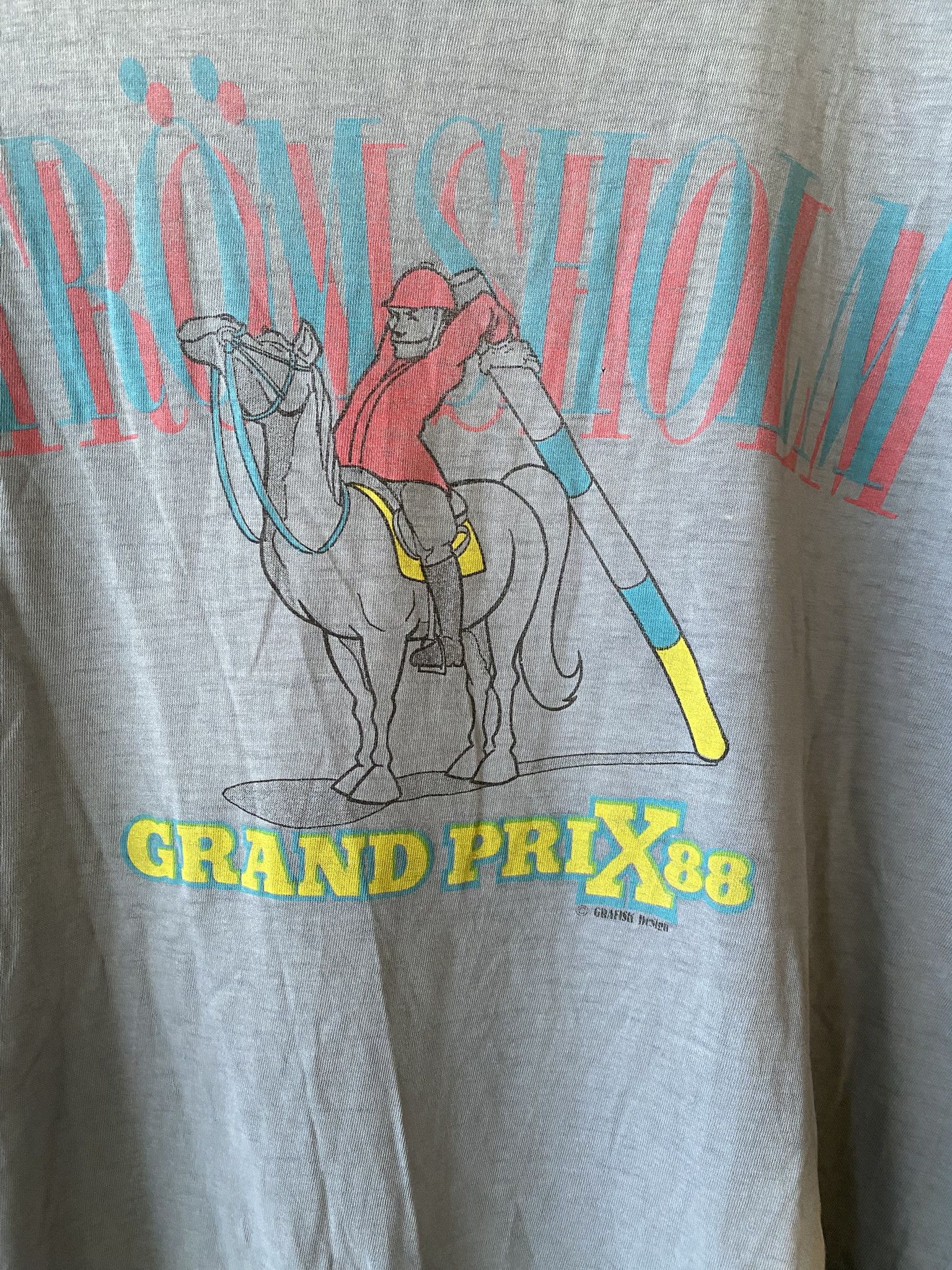 Vintage 1988 Vintage Swedish "Stromsholm Grand Prix" Tee Size US L / EU 52-54 / 3 - 5 Thumbnail