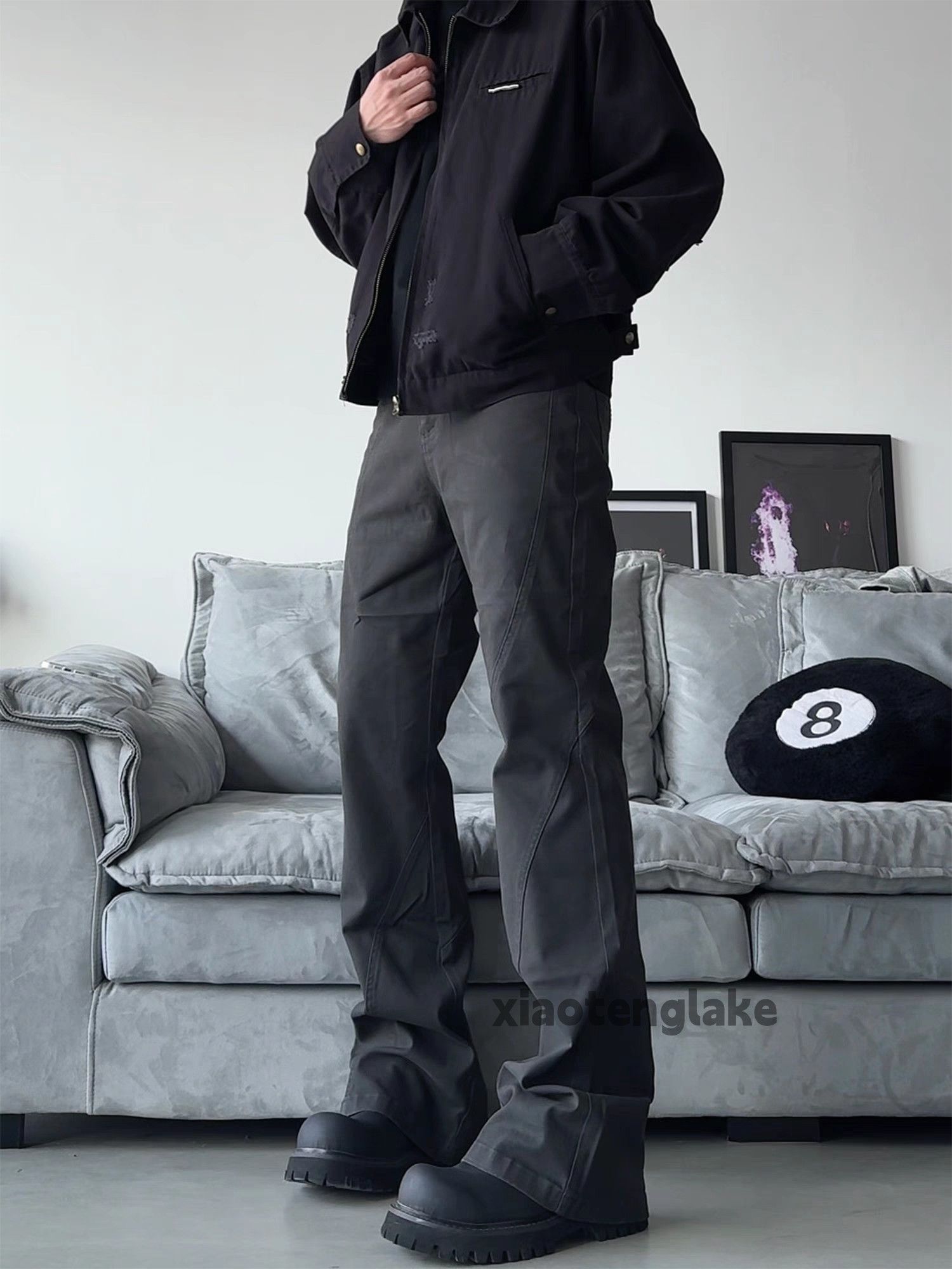 Designer × Japanese Brand × Vintage utility patchwork washed faded cleanfit yuppie flared pants Size US 28 / EU 44 - 3 Thumbnail