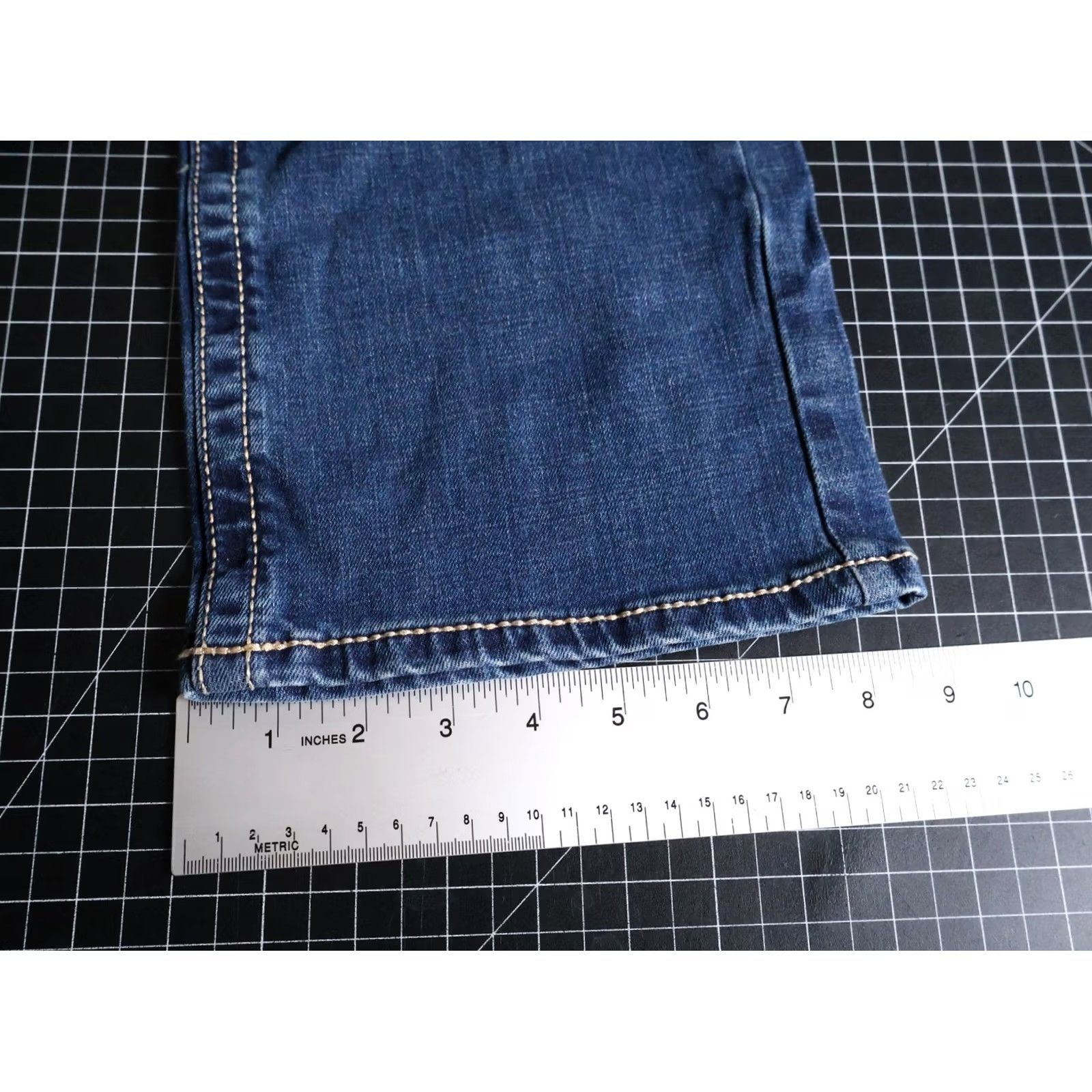 Wrangler Wrangler Jeans Men's 30 x 30 Blue Vintage Boot Style 42 Denim Cotton Elastane Zip Fly 5-Pocket Regular Inseam 30 Size US 30 / EU 46 - 7 Thumbnail