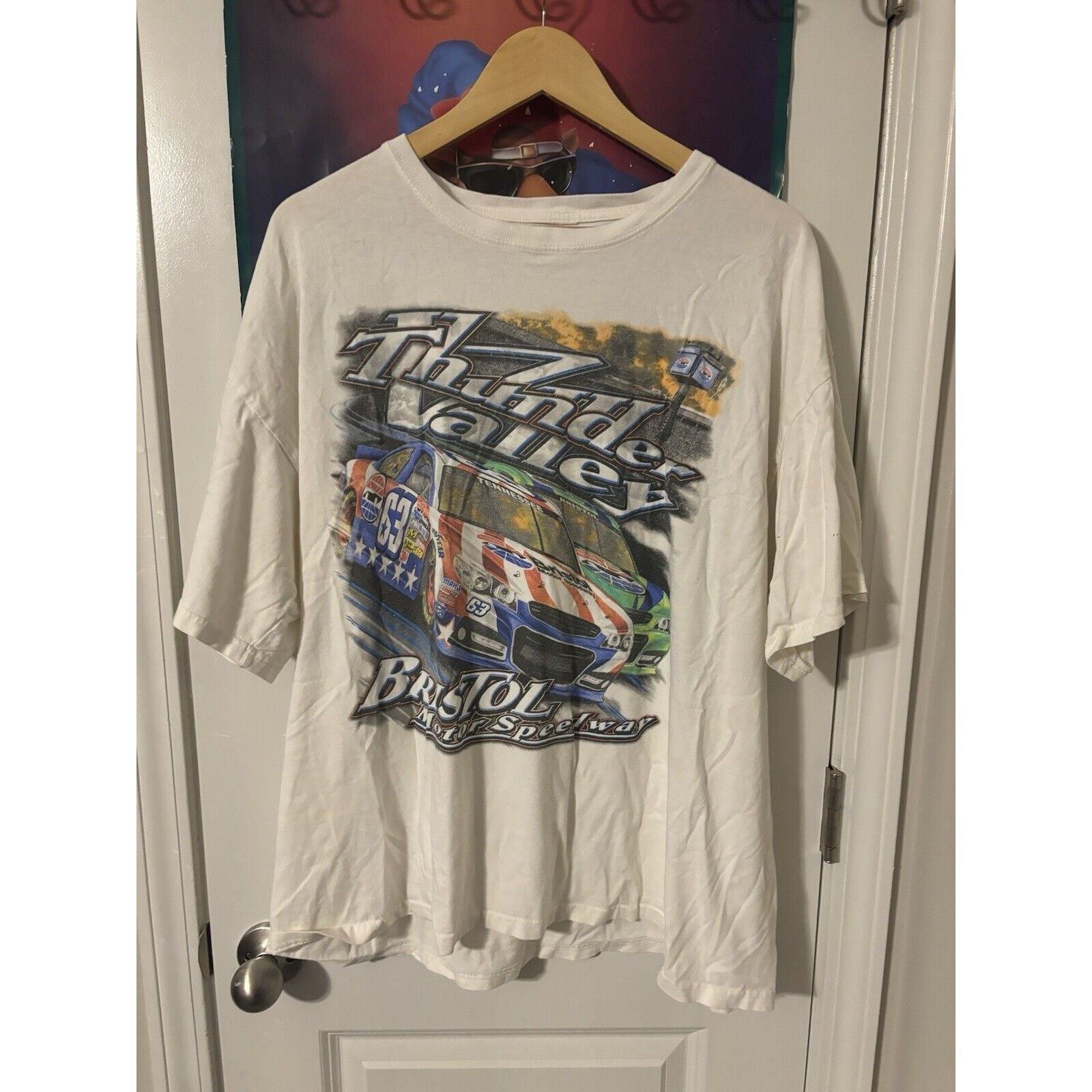 Other Vintage Bristol Motorspeedway thunder Nascar white shirt Size US XL / EU 56 / 4 - 1 Thumbnail