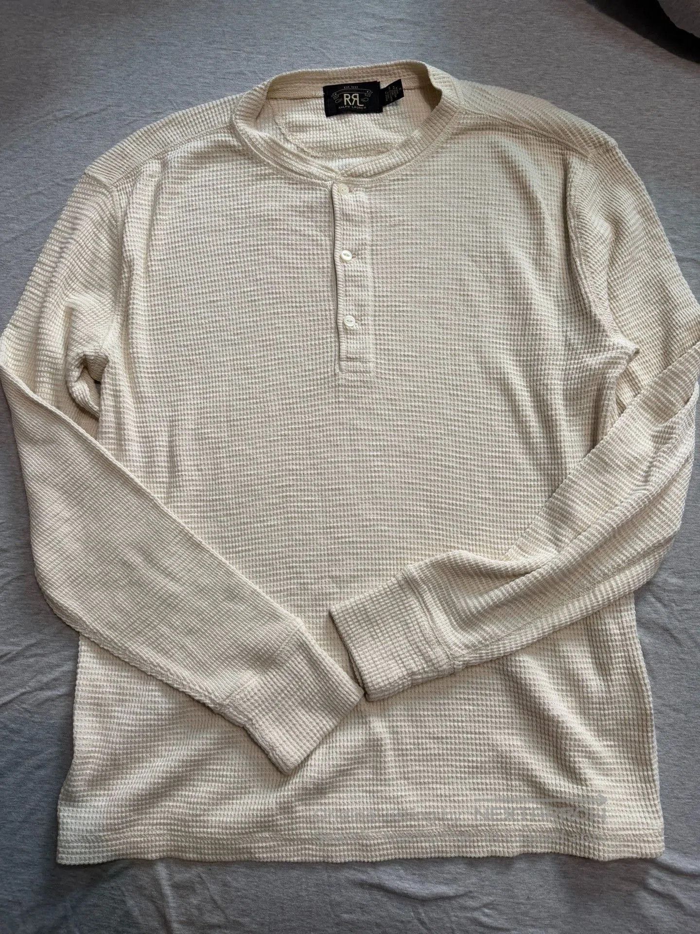 RRL Ralph Lauren RRL Double RL Henley Waffle Knit Top. Size US M / EU 48-50 / 2 - 2 Thumbnail