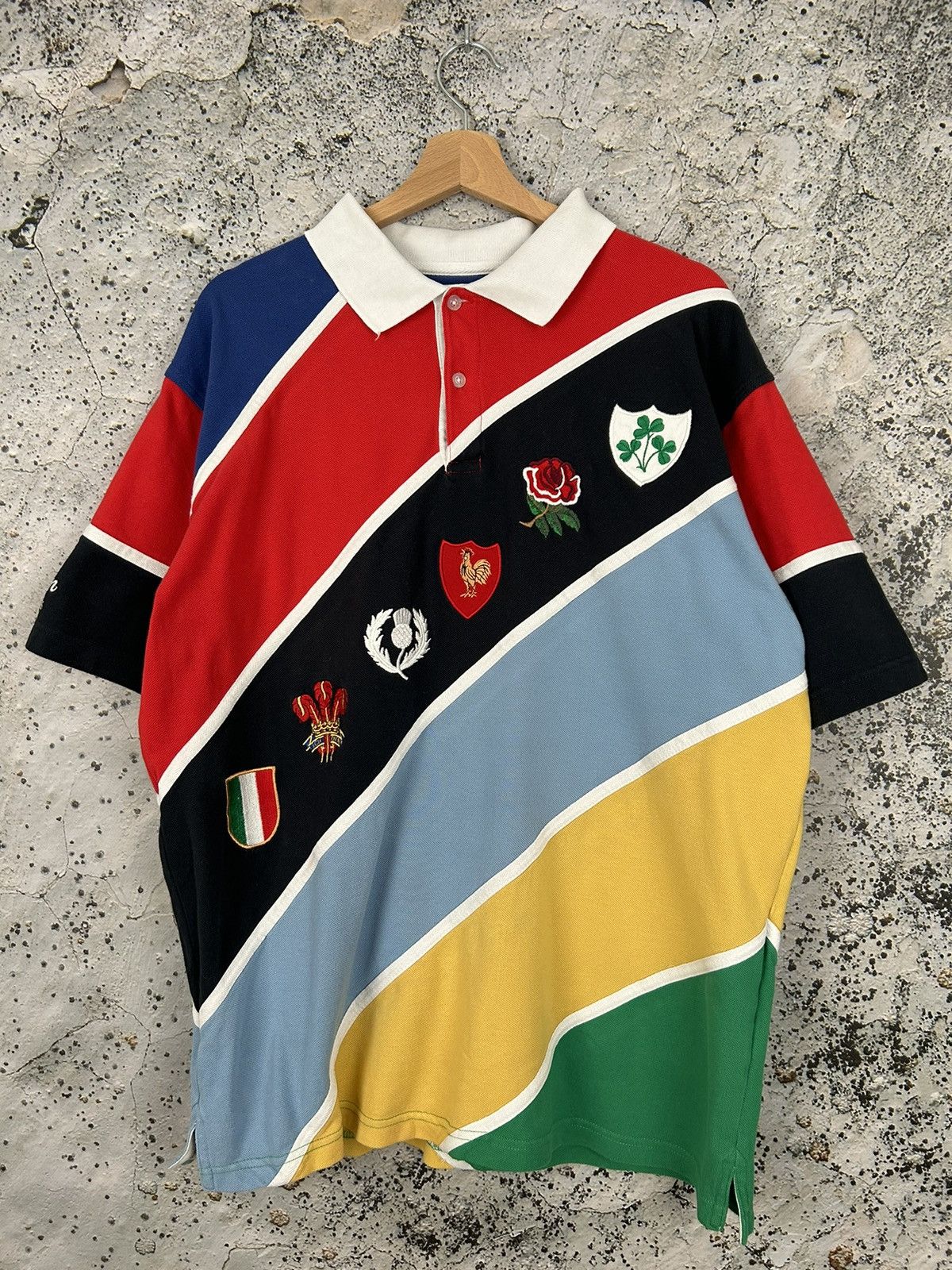 Cotton Traders Vintage Rugby France Polo Tee Cotton Traders Sportswear Rare Size US XL / EU 56 / 4 - 1 Thumbnail