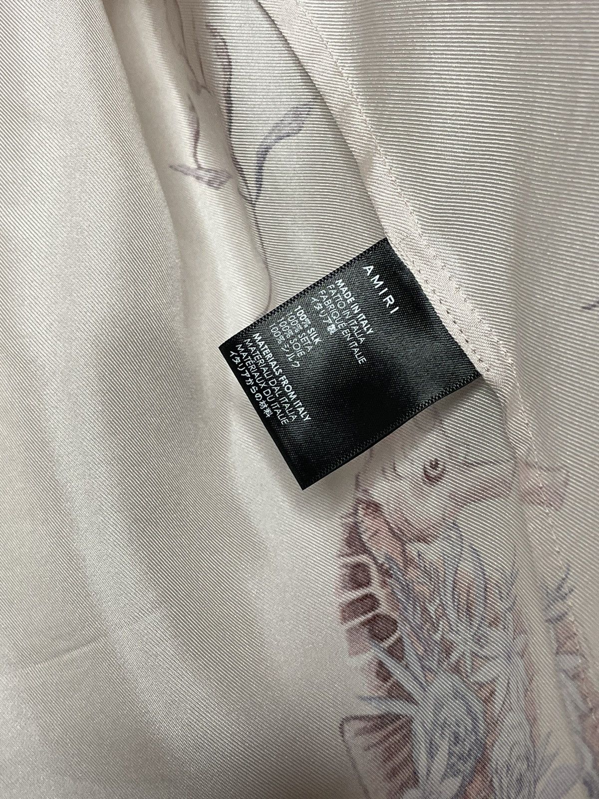 Amiri AMIRI Camp-Collar Silk-Twill Shirt Salmon Pink Seahorse L LV Size US L / EU 52-54 / 3 - 3 Thumbnail