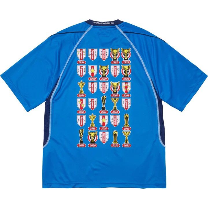 Supreme XXL - Supreme Jacquard Soccer Jersey Blue (SS24) Size US XXL / EU 58 / 5 - 2 Thumbnail