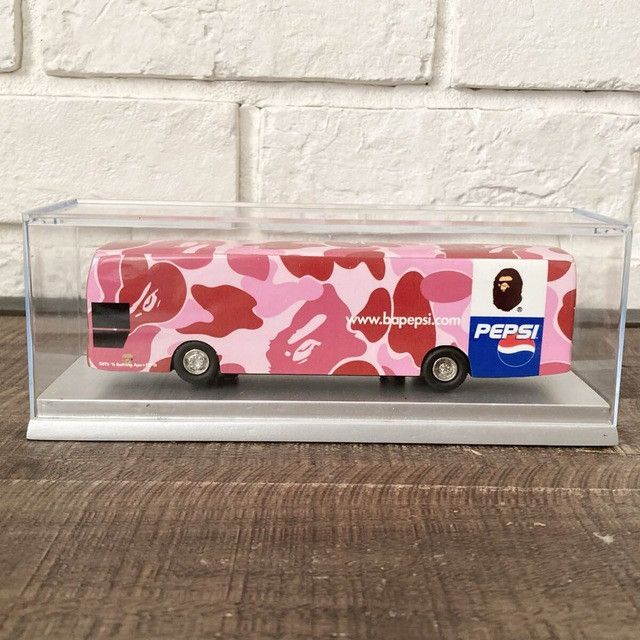 Bape × Pepsi 2001 BAPE × PEPSI Miniature Toy Bus ABC CAMO PINK NIGO APE Size ONE SIZE - 2 Thumbnail