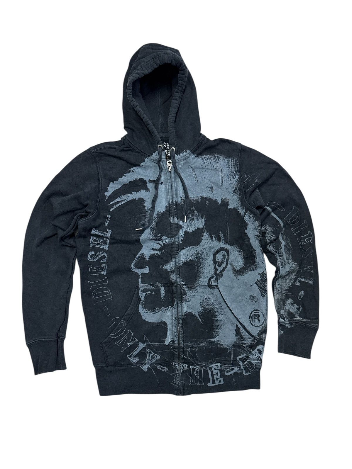 Diesel DIESEL BIG PRINT HOODIE Size US M / EU 48-50 / 2 - 1 Thumbnail
