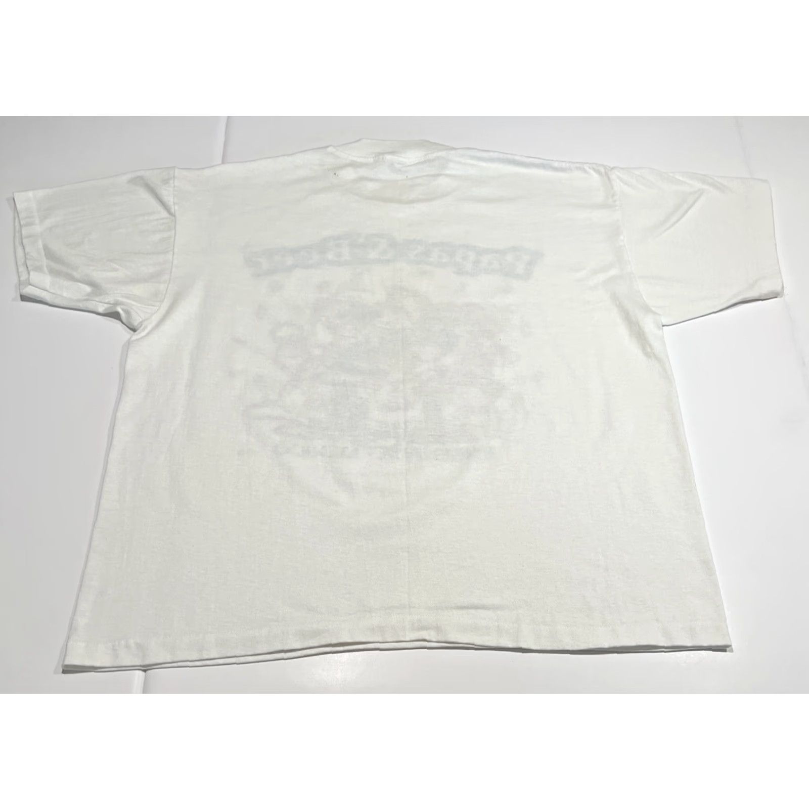 Vintage VINTAGE Tee Joys Graphic T-Shirt XL White Papas & Beer Esenada Mexico 90s Unisex Size US XL / EU 56 / 4 - 4 Thumbnail