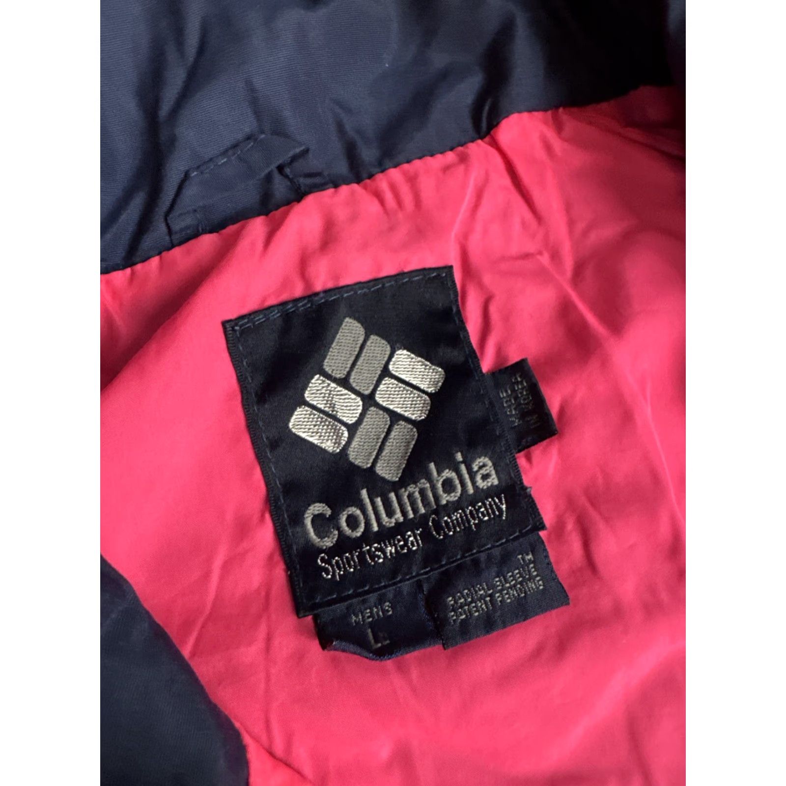 Vintage VINTAGE Columbia Powder Keg Bomber Jacket Men L Pink Neon Blue Jacket Size US L / EU 52-54 / 3 - 4 Thumbnail