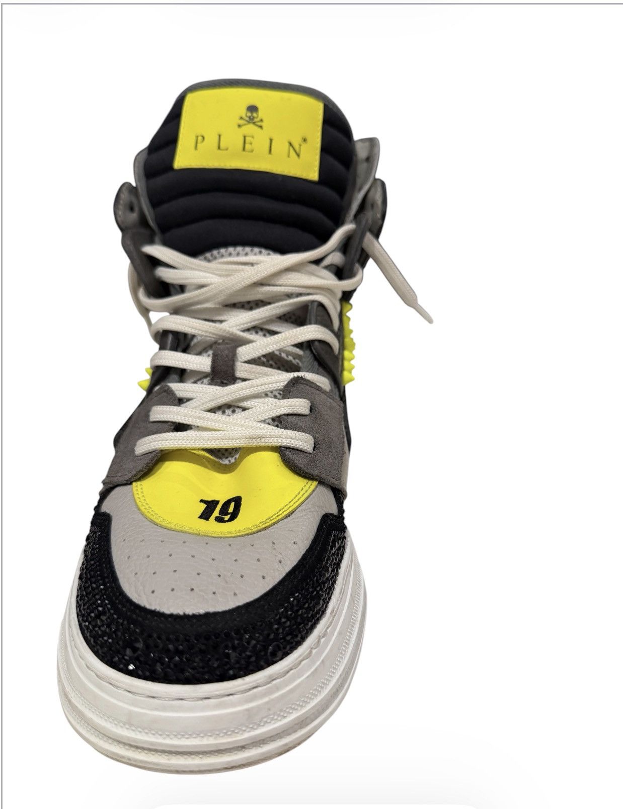 Philipp Plein Philipp Plein Phantom Kicks Studded Hi-Top Sneakers Size US 9 / EU 42 - 10 Thumbnail