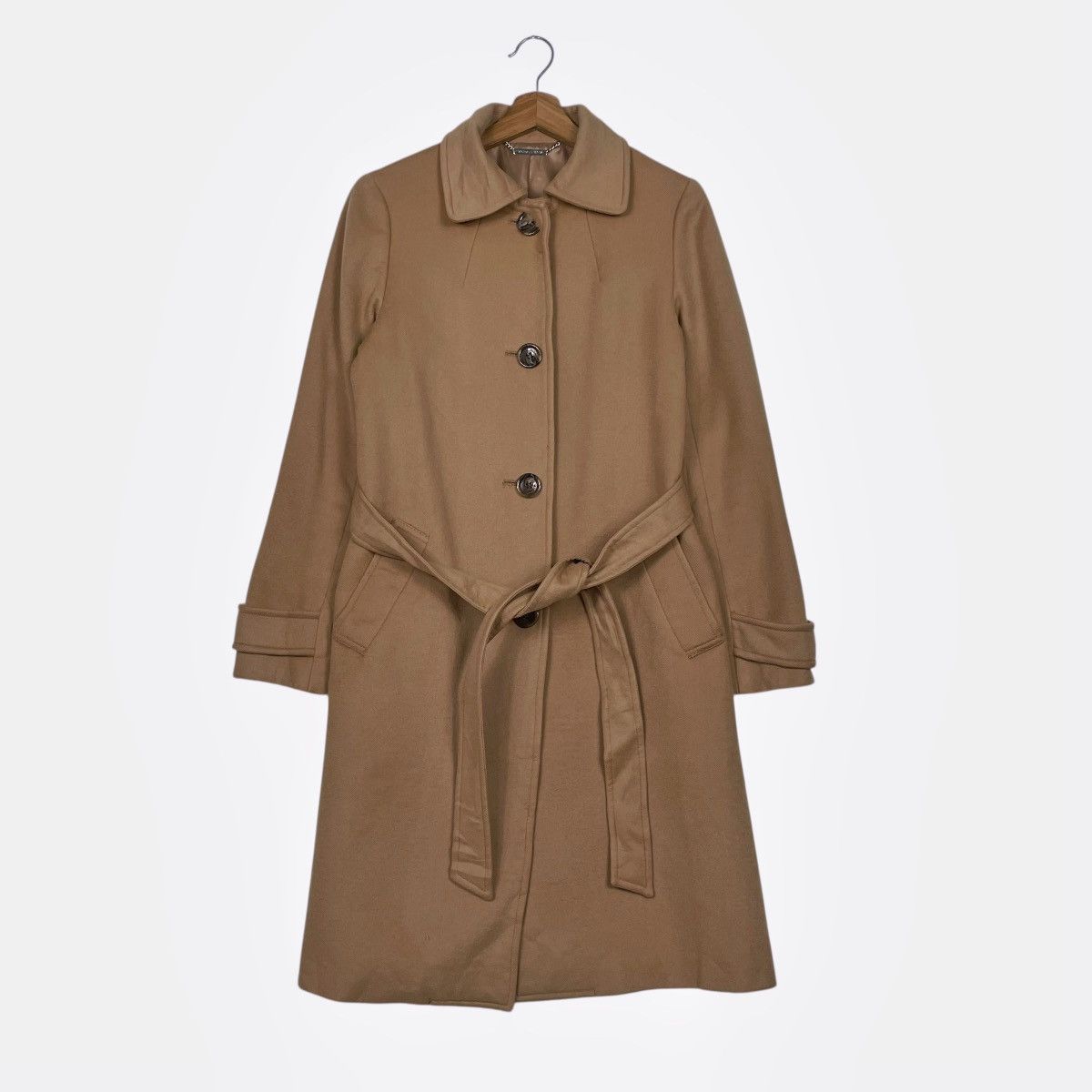 Michael Kors Michael Kors Brown Wool Trenchcoat Size M / US 6-8 / IT 42-44 - 1 Thumbnail