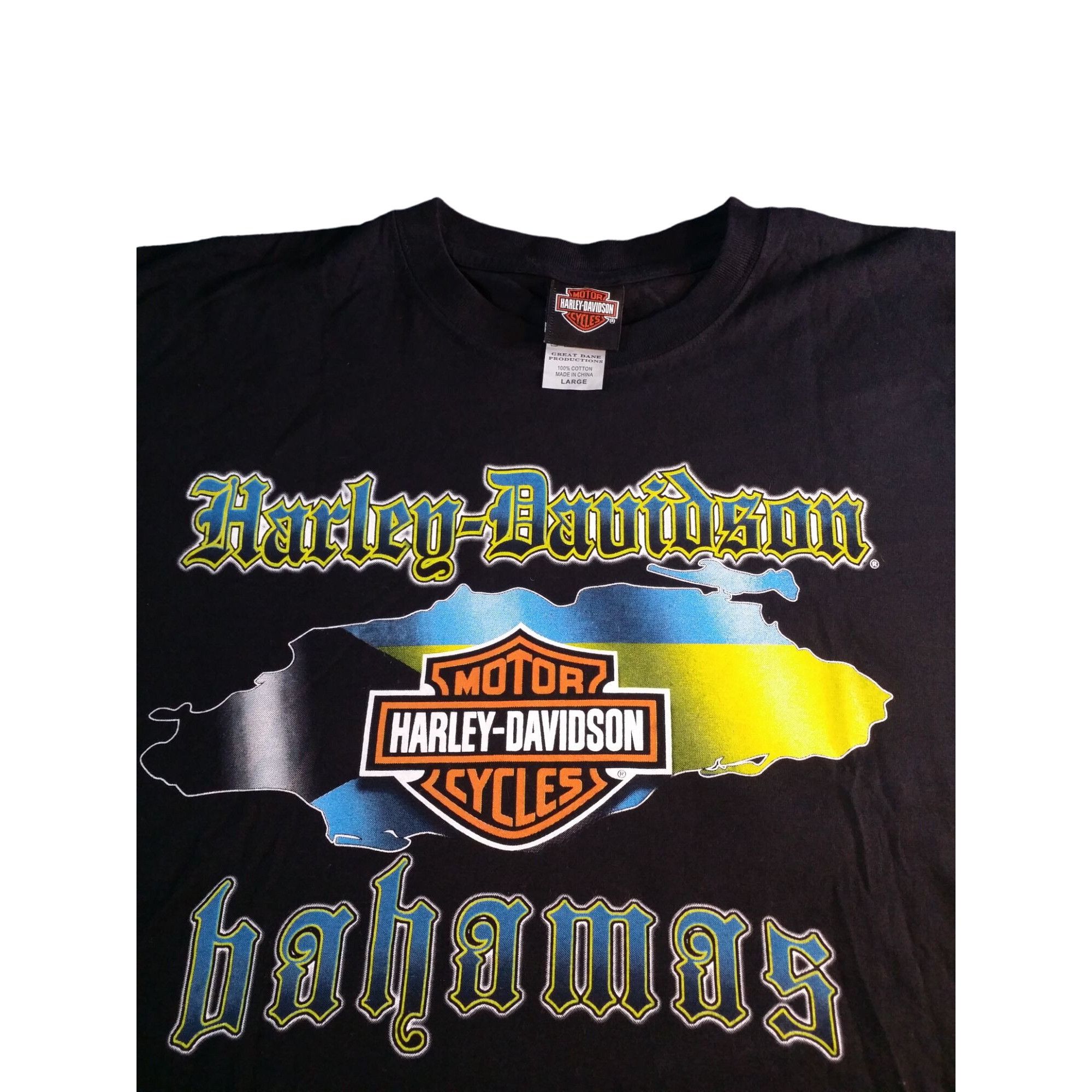 Harley Davidson Harley Davidson Tshirt Men Sz L Bahamas Black Double Sided B Size US L / EU 52-54 / 3 - 2 Thumbnail