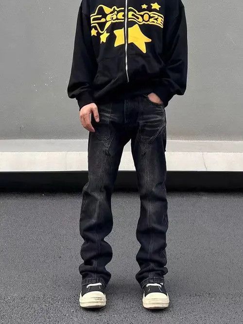 Japanese Brand × Jean Vintage washed straight leg versatile jeans Size US 32 / EU 48 - 1 Thumbnail