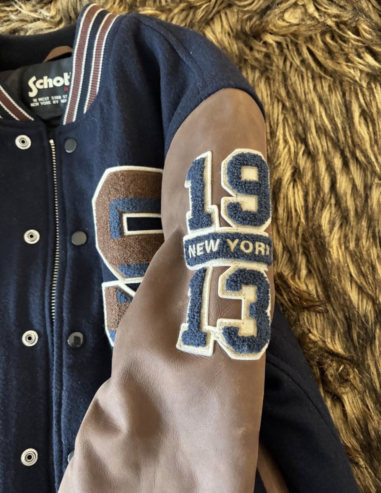 Schott Schott "NYC Champions 19-19" Heritage Varsity Jacket Size US M / EU 48-50 / 2 - 6 Thumbnail
